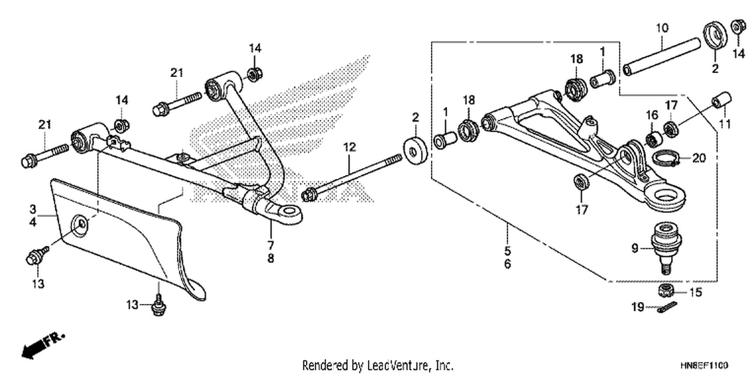  FRONT ARM (TRX680FAE)