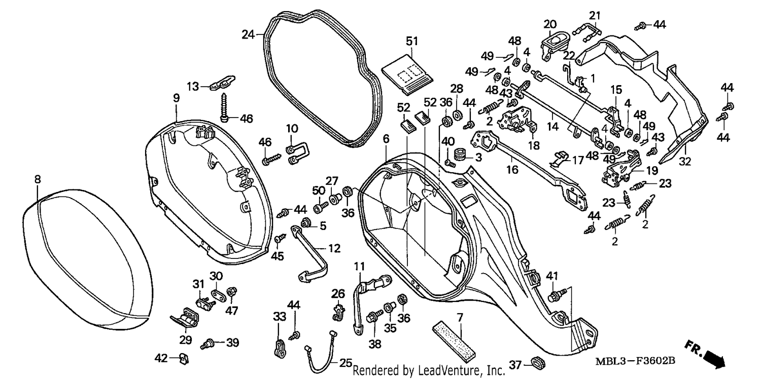 R. SADDLEBAG (NT650V2/3/4/5)