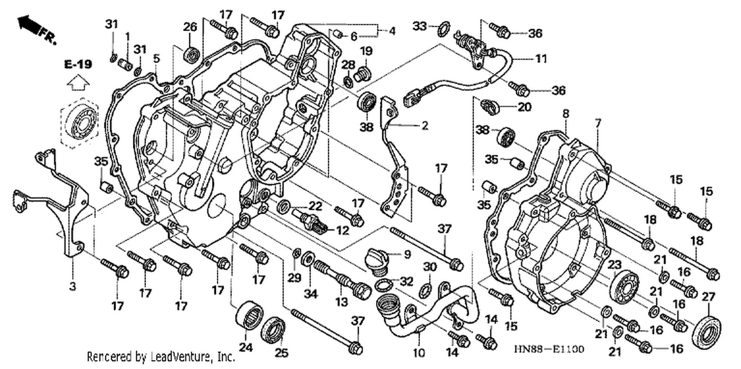  REAR CRANKCASE COVER