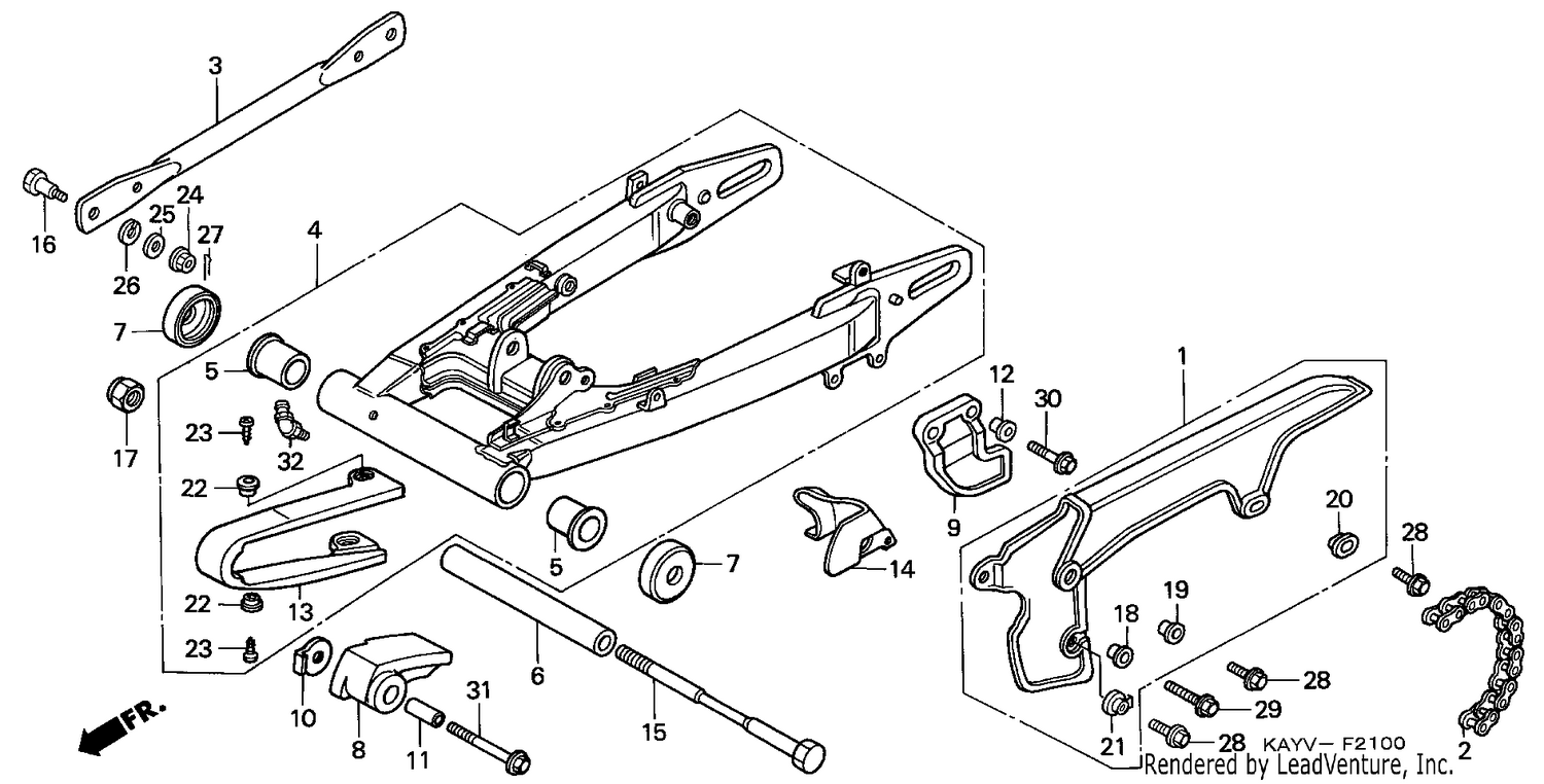 SWINGARM/CHAIN CASE