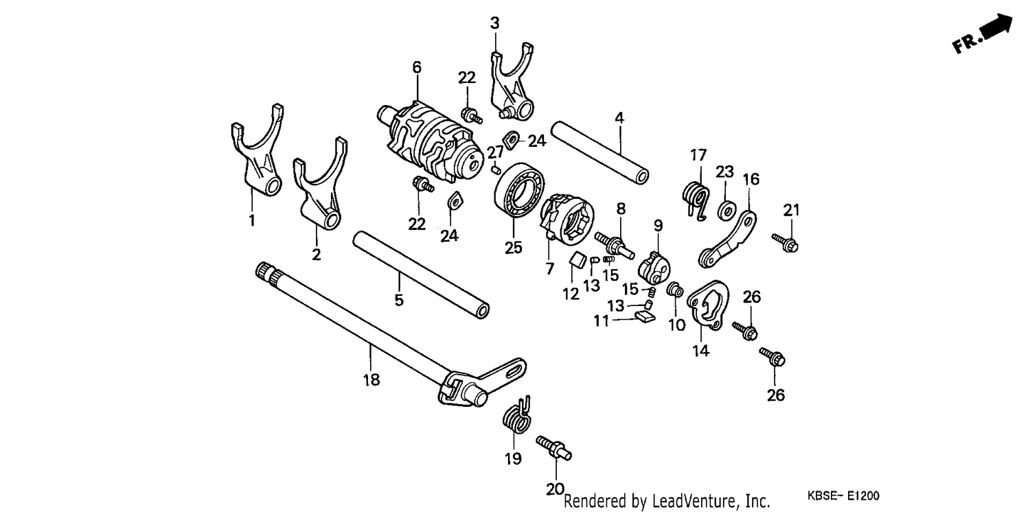 SHIFT DRUM/SHIFT FORK