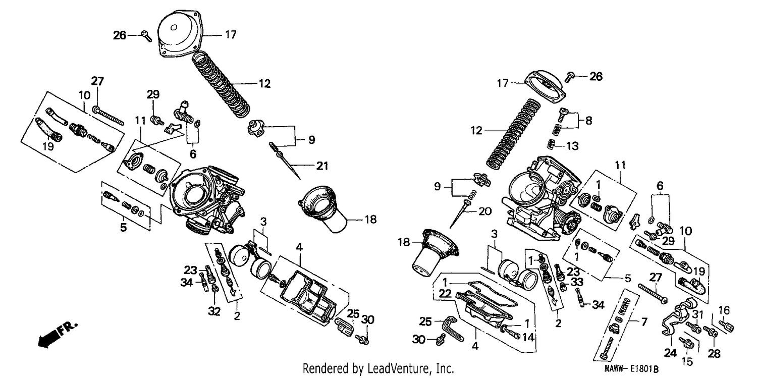 CARBURETOR (COMPONENT PARTS)