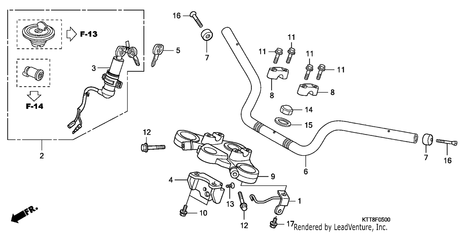 HANDLE PIPE/TOP BRIDGE