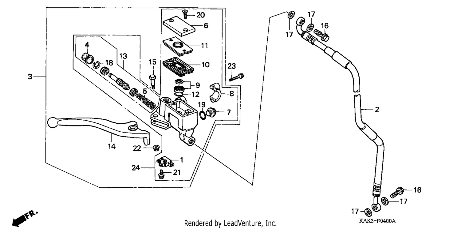 FR. BRAKE MASTER CYLINDER