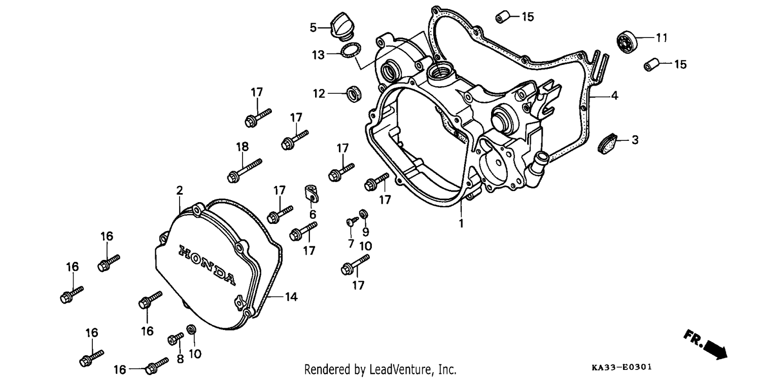 RIGHT CRANKCASE COVER (2)
