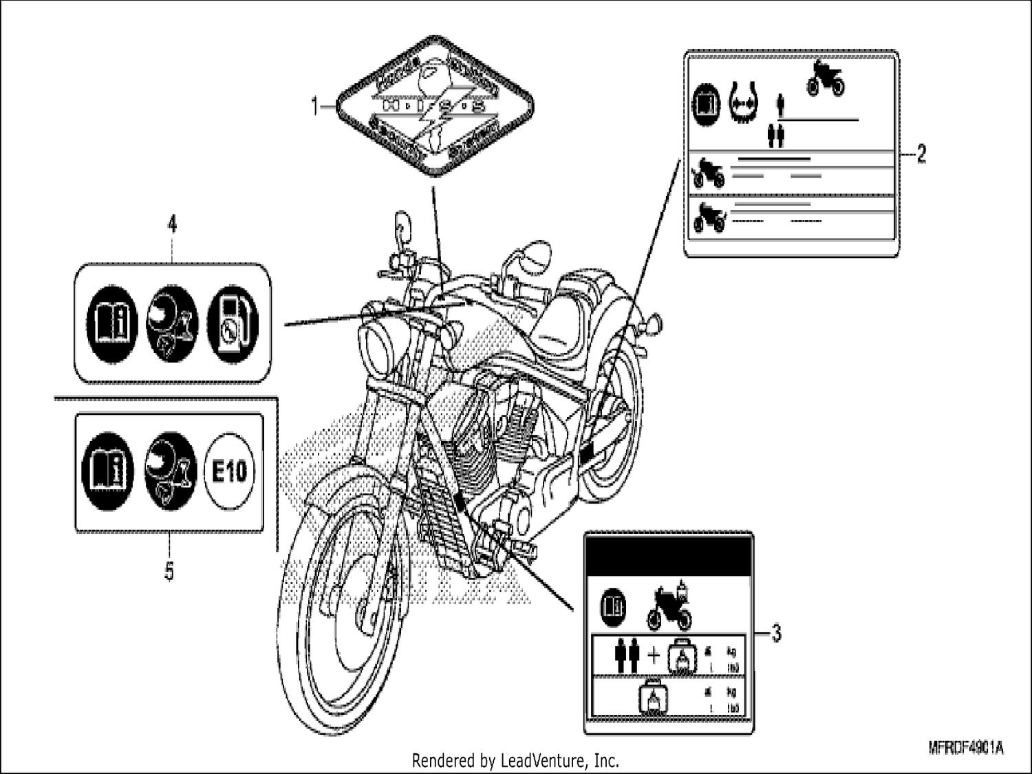  1 CAUTION LABEL (VT1300CXA)
