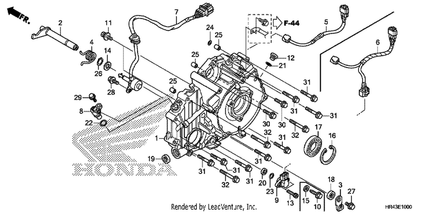  REAR CRANKCASE COVER