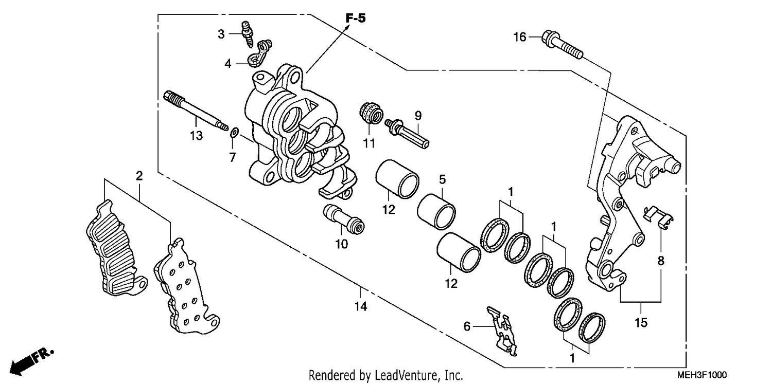 R. FRONT BRAKE CALIPER