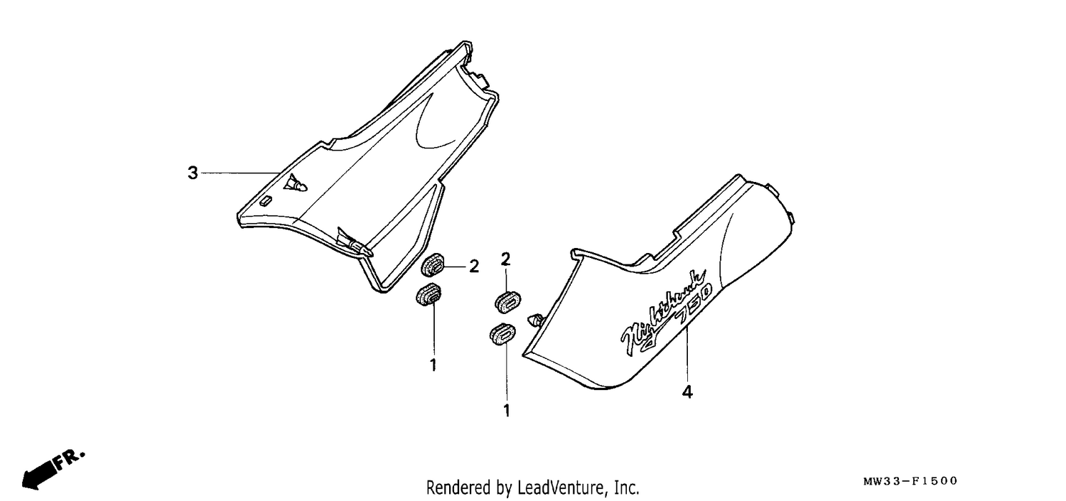 SIDE COVER (CB750)