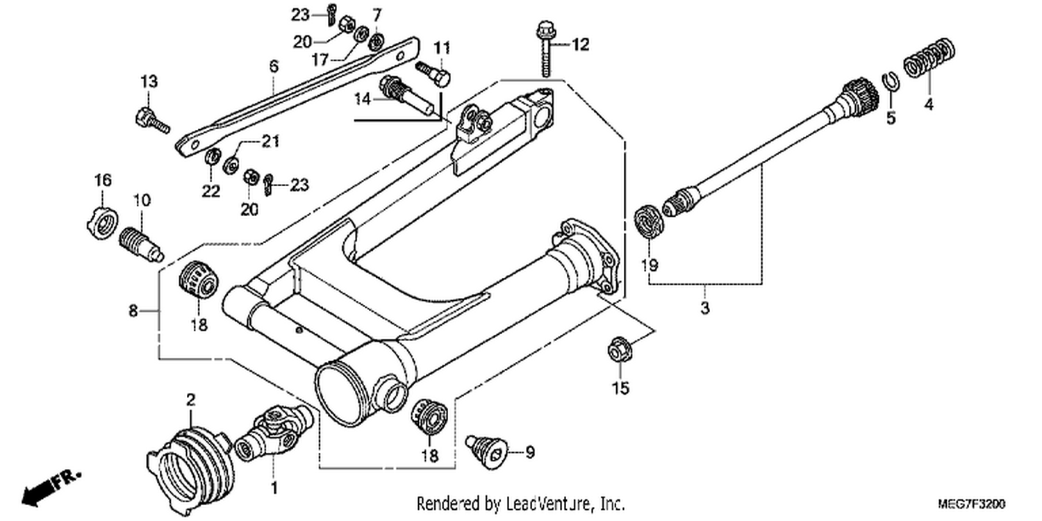  SWINGARM (VT750C2B/C2S/CS/C/CA)
