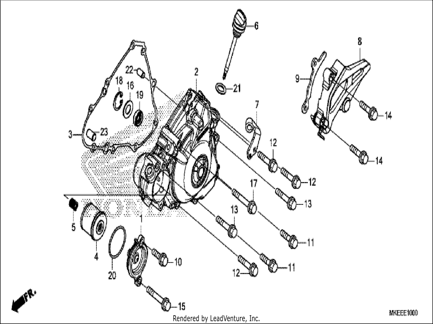  LEFT CRANKCASE COVER