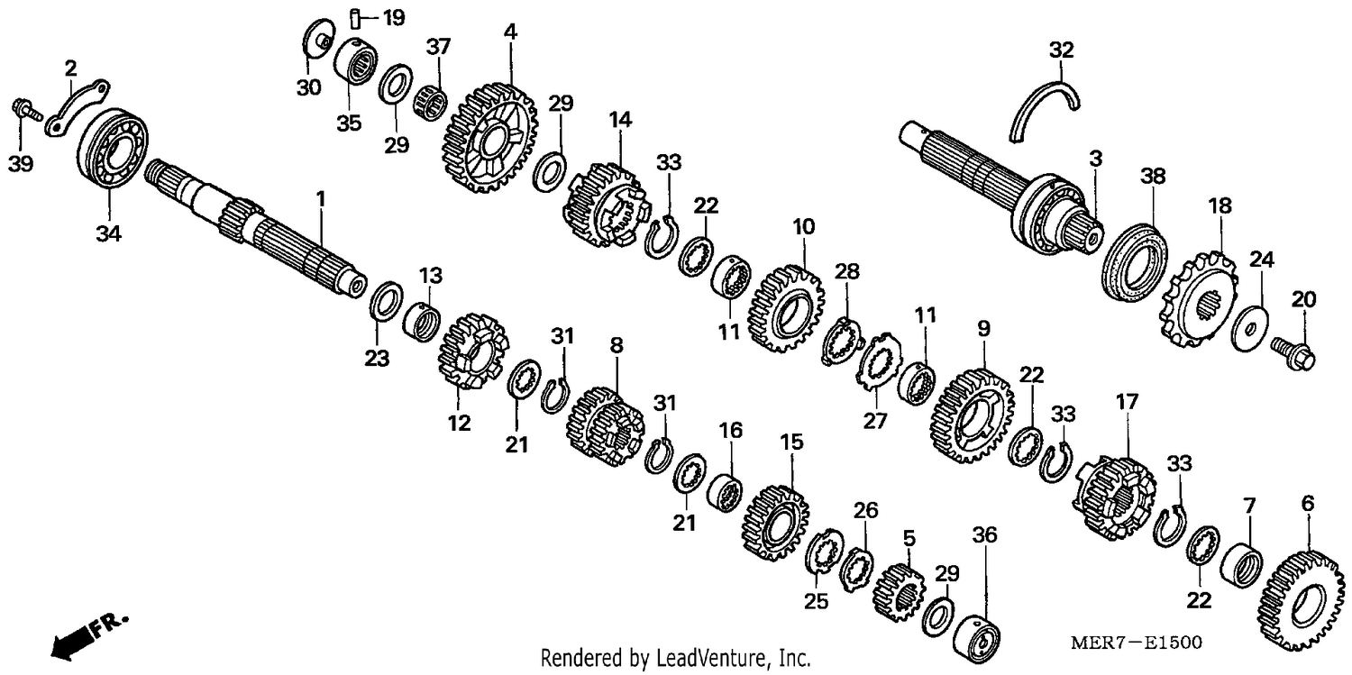 TRANSMISSION (CBF600S6/SA6/N6/NA6)