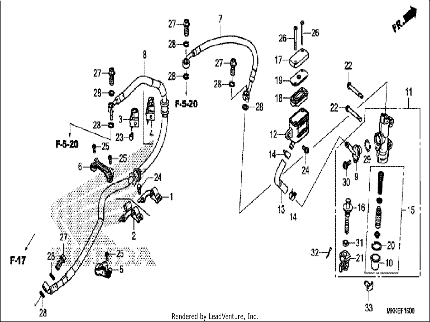  REAR BRAKE MASTER CYLINDER
