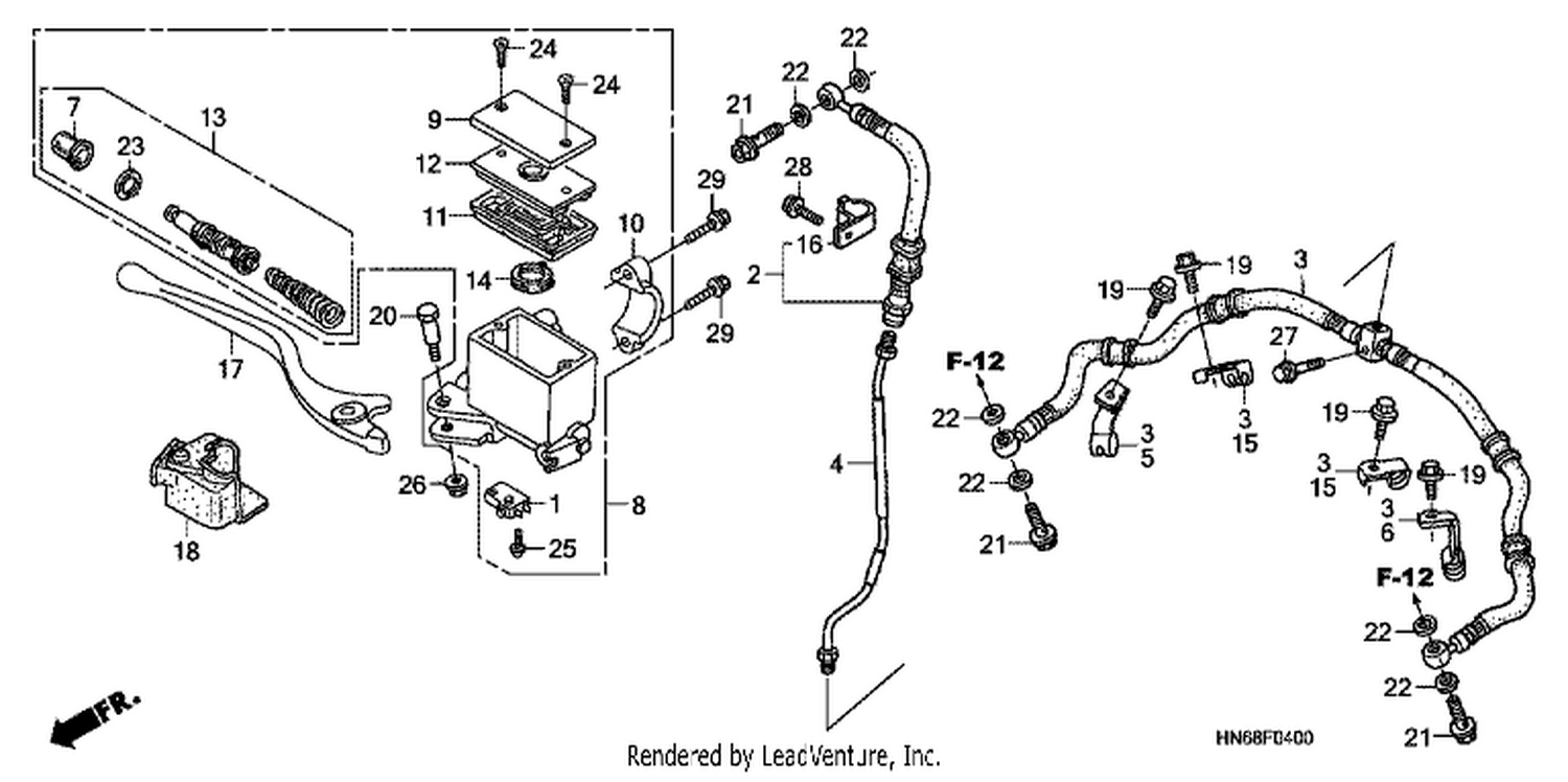  FRONT BRAKE MASTER CYLI NDER