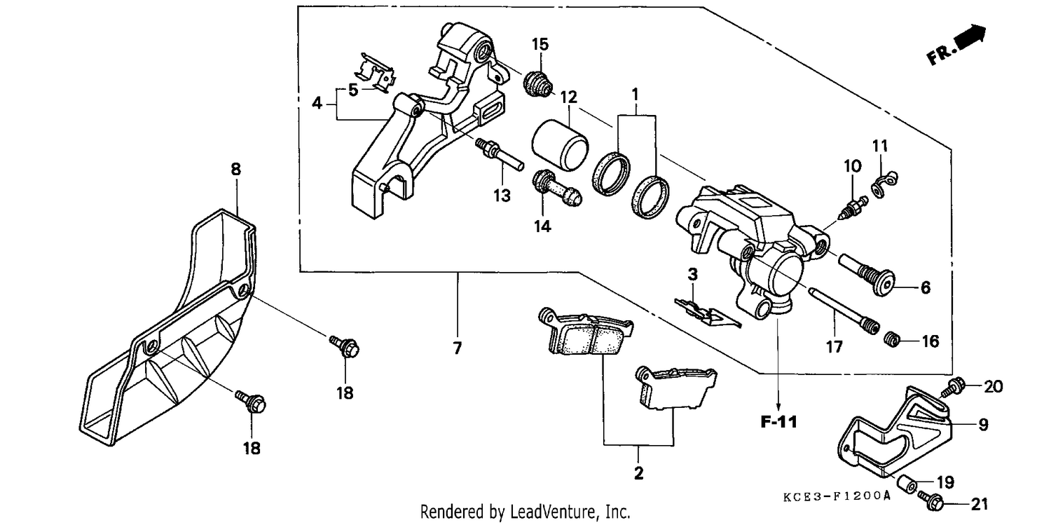 REAR BRAKE CALIPER