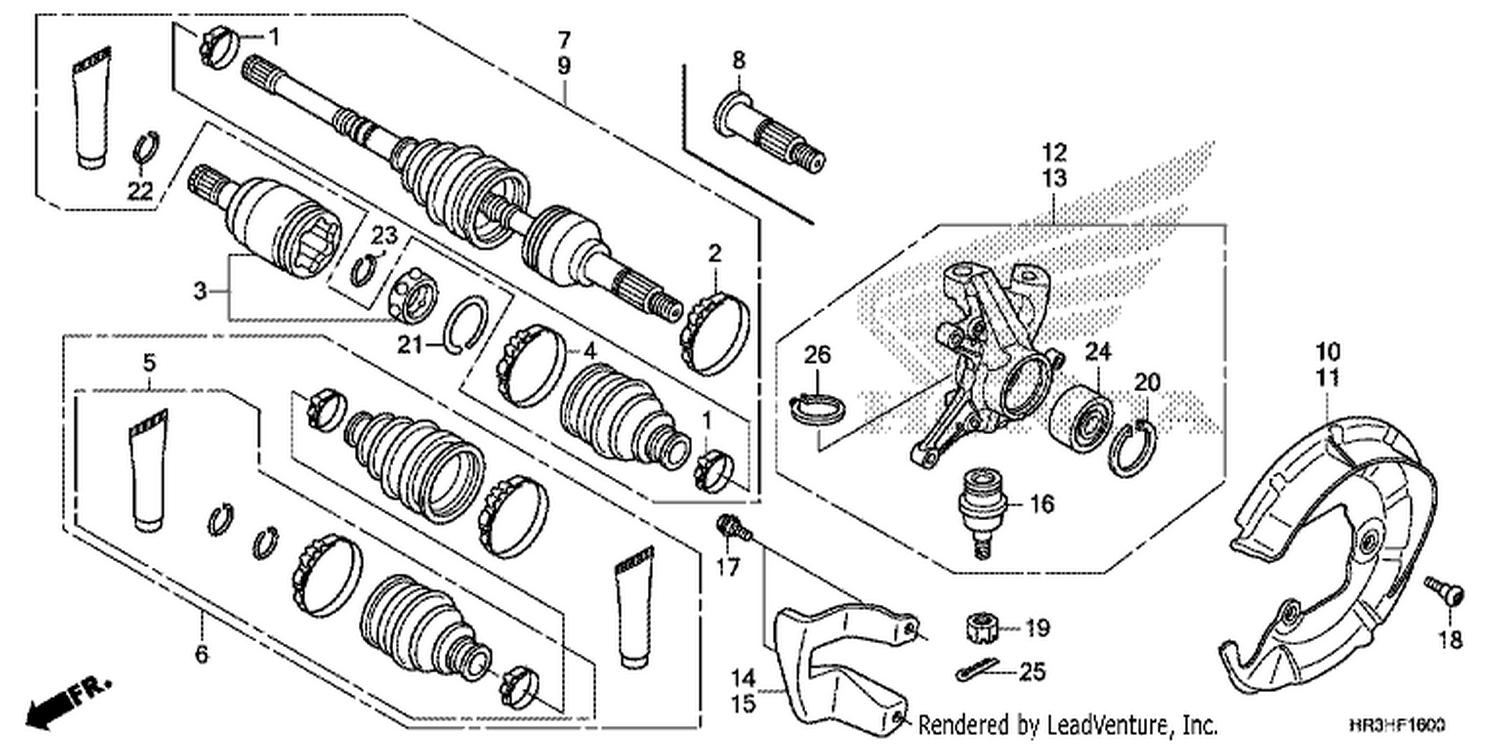  FRONT KNUCKLE/FRONT DRIVE SHAFT