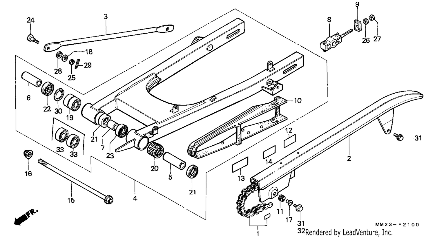 SWING ARM/CHAIN CASE