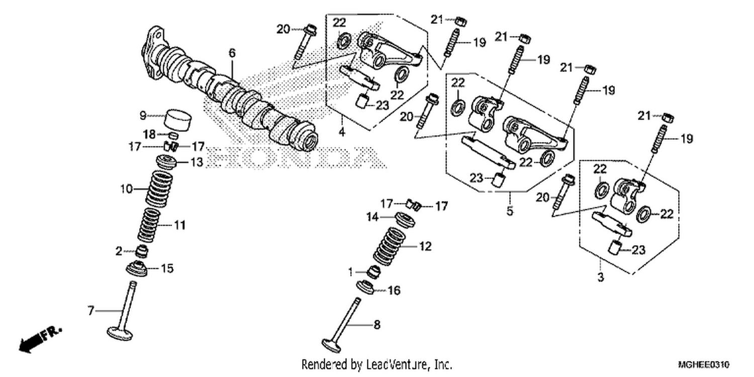  10 CAMSHAFT/VALVE (REAR)