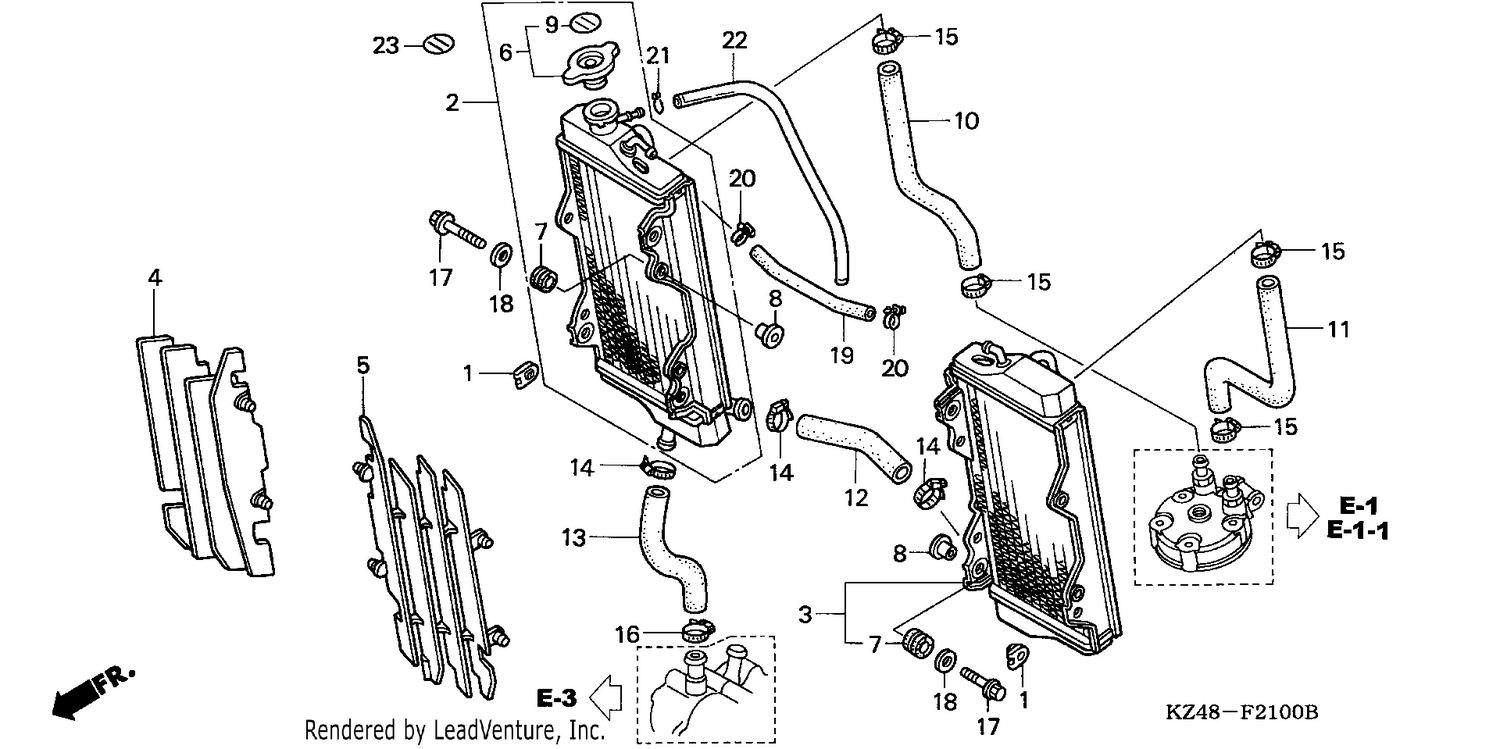 RADIATOR (CR125R2-4)