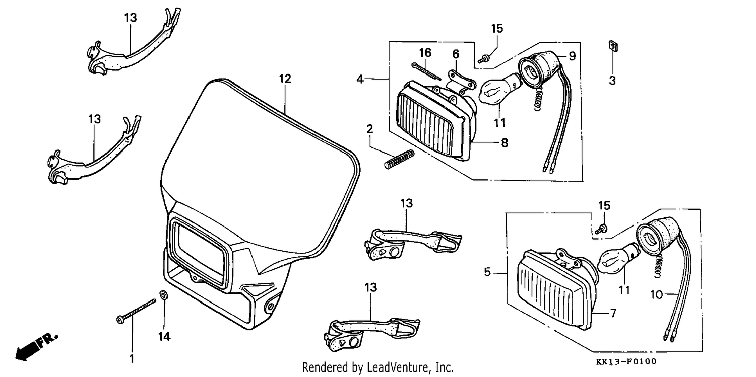 HEADLIGHT (CM/DK/U)