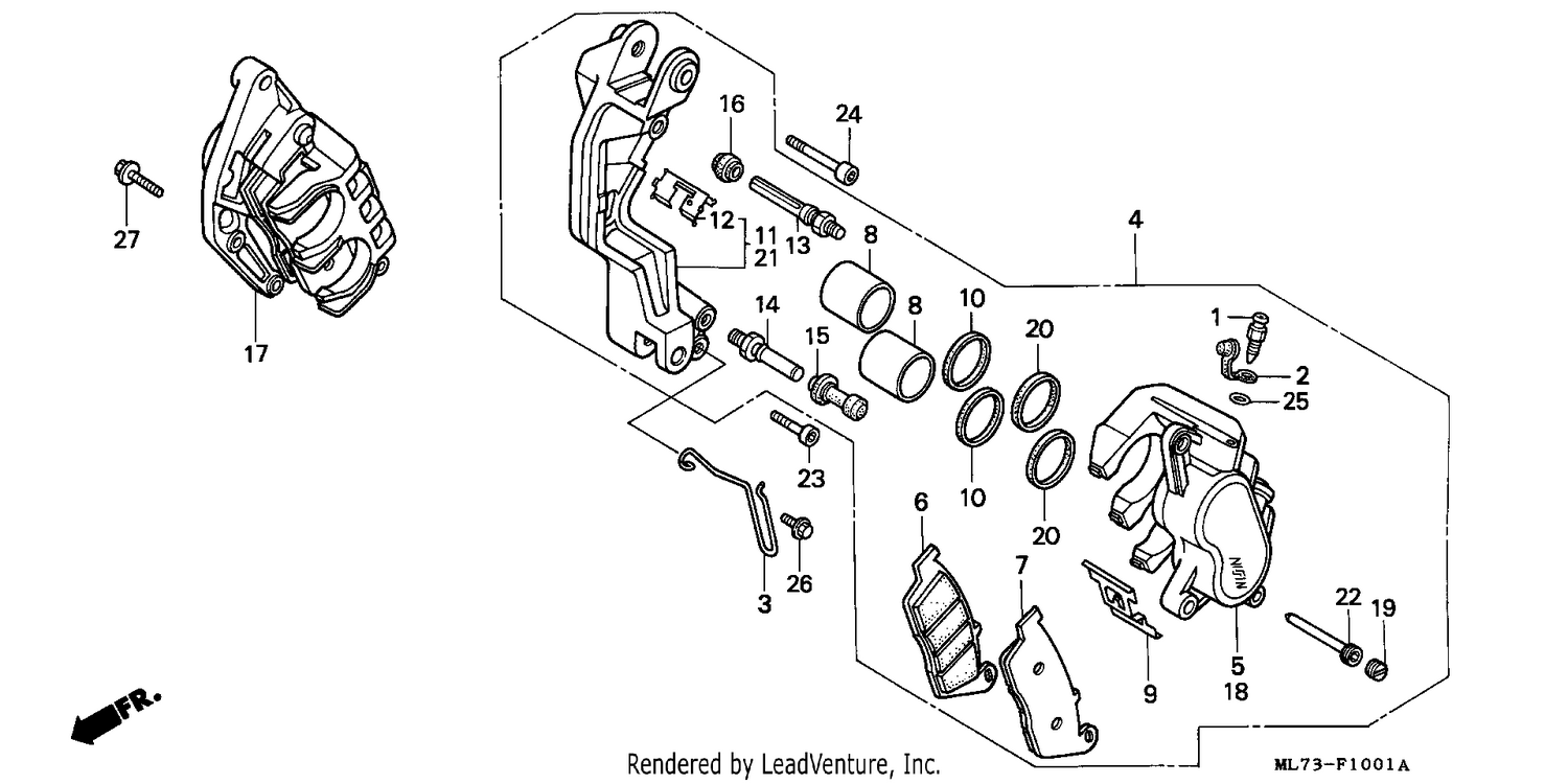 FRONT BRAKE CALIPER (2)