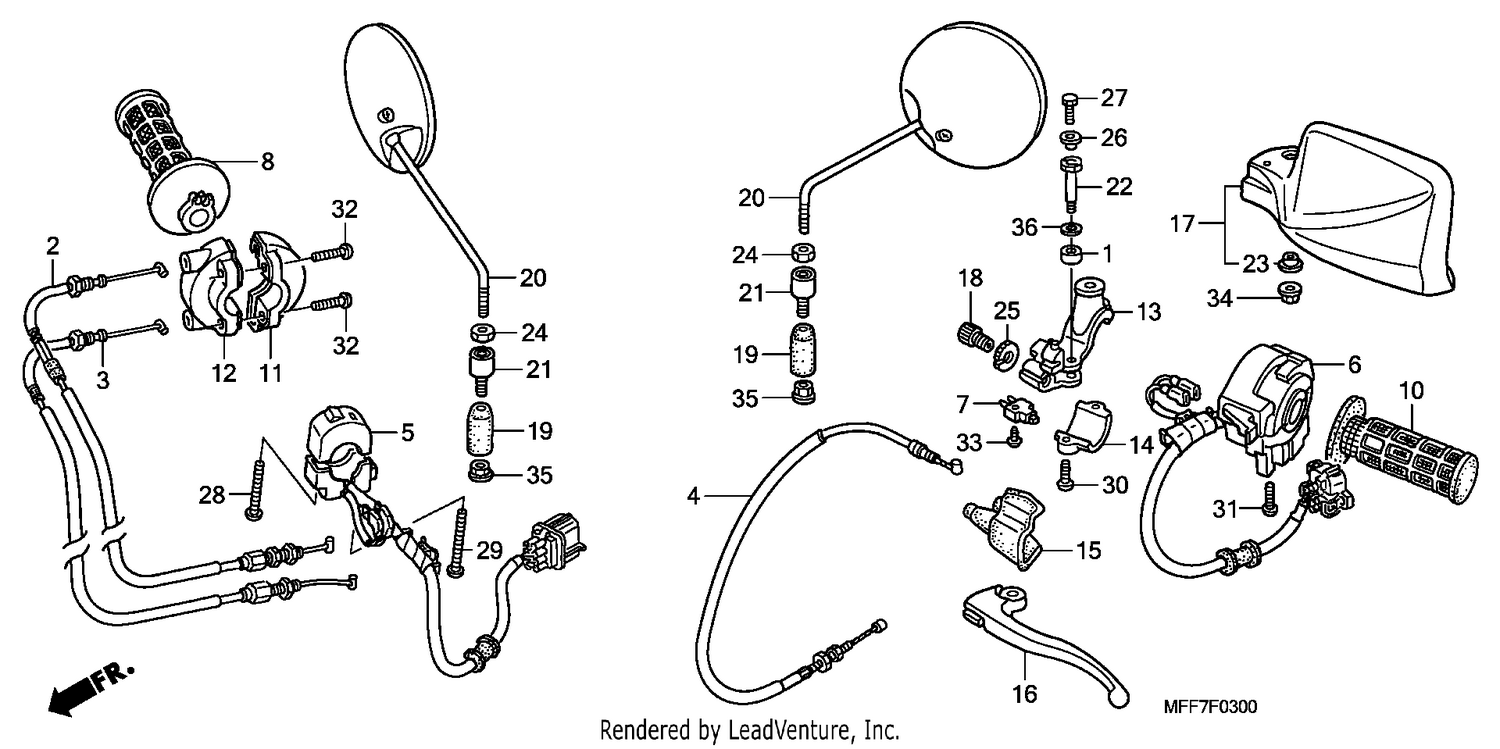HANDLE LEVER/SWITCH/CABLE