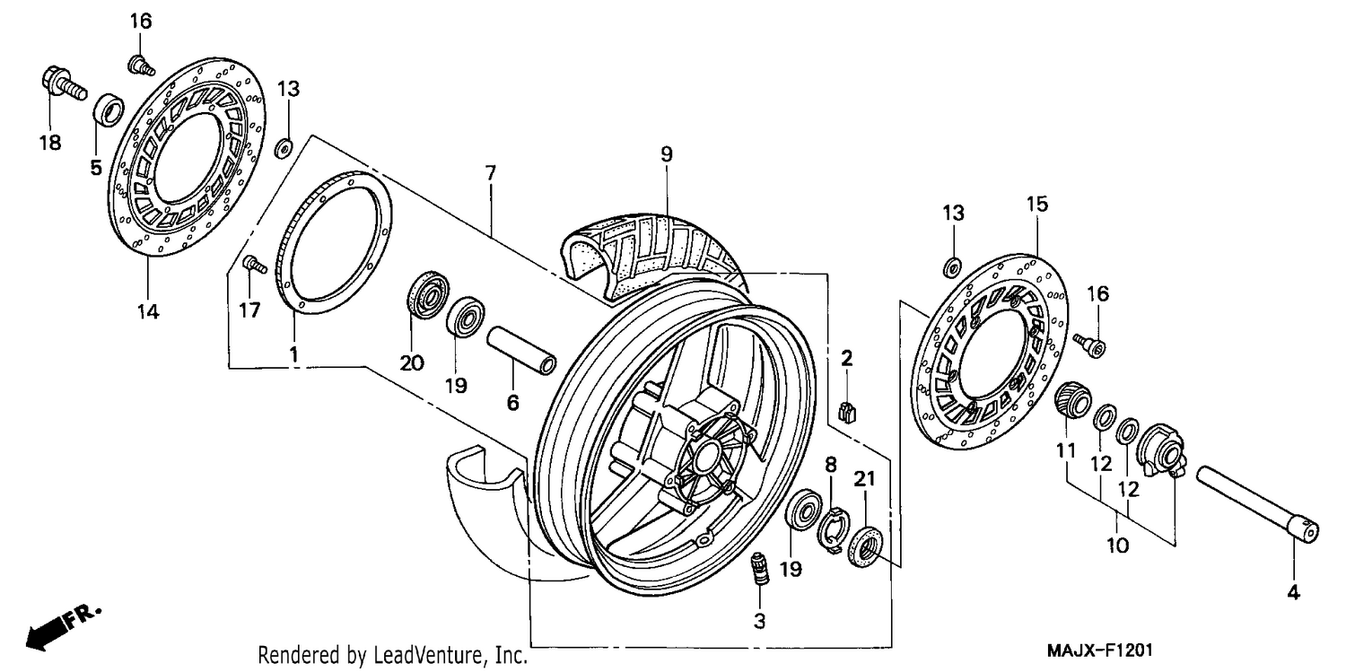 FRONT WHEEL (ST1100A)