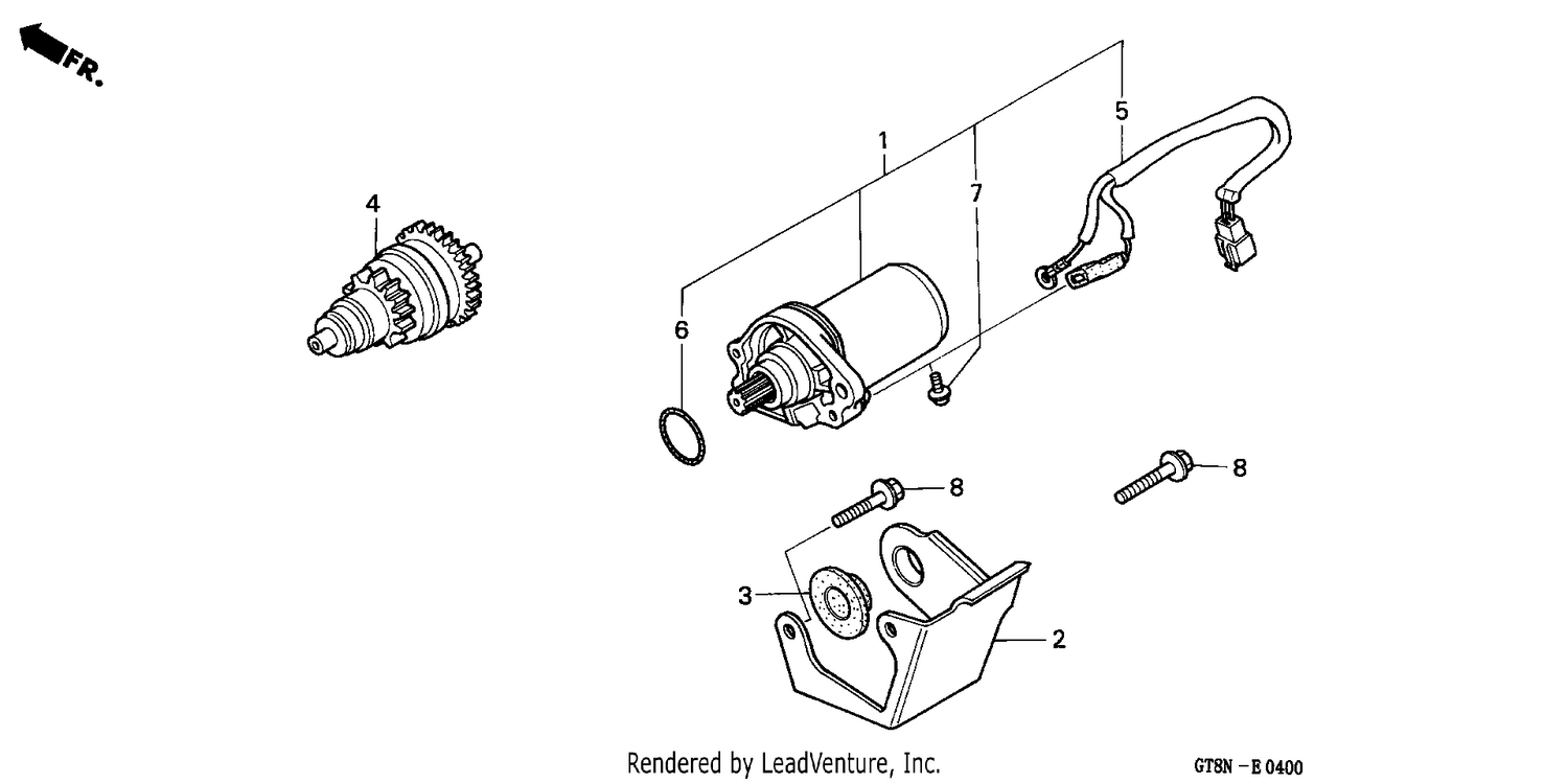 STARTING MOTOR (PK50MN)
