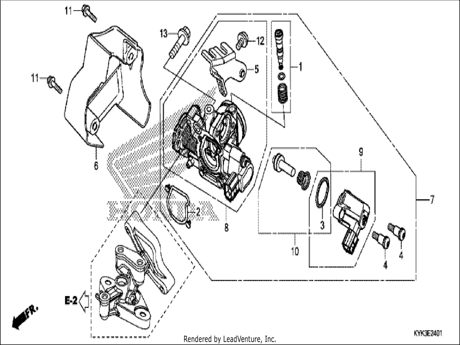  1 THROTTLE BODY (CRF110FK)