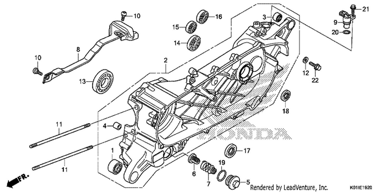 20 LEFT CRANKCASE