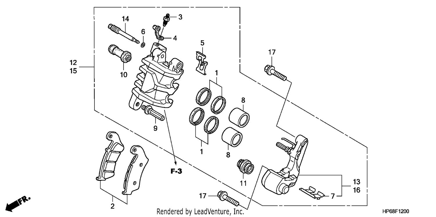 FRONT BRAKE CALIPER