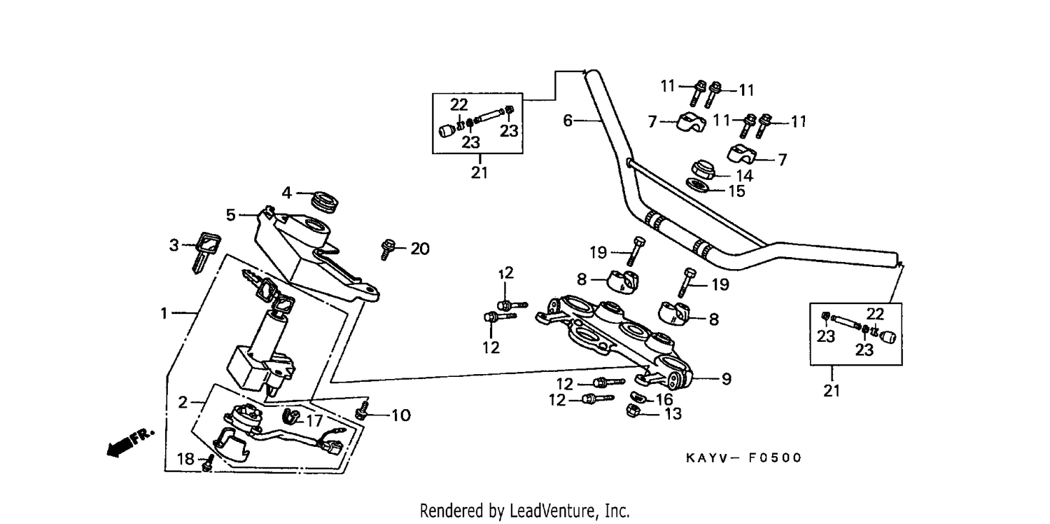 HANDLE PIPE/TOP BRIDGE