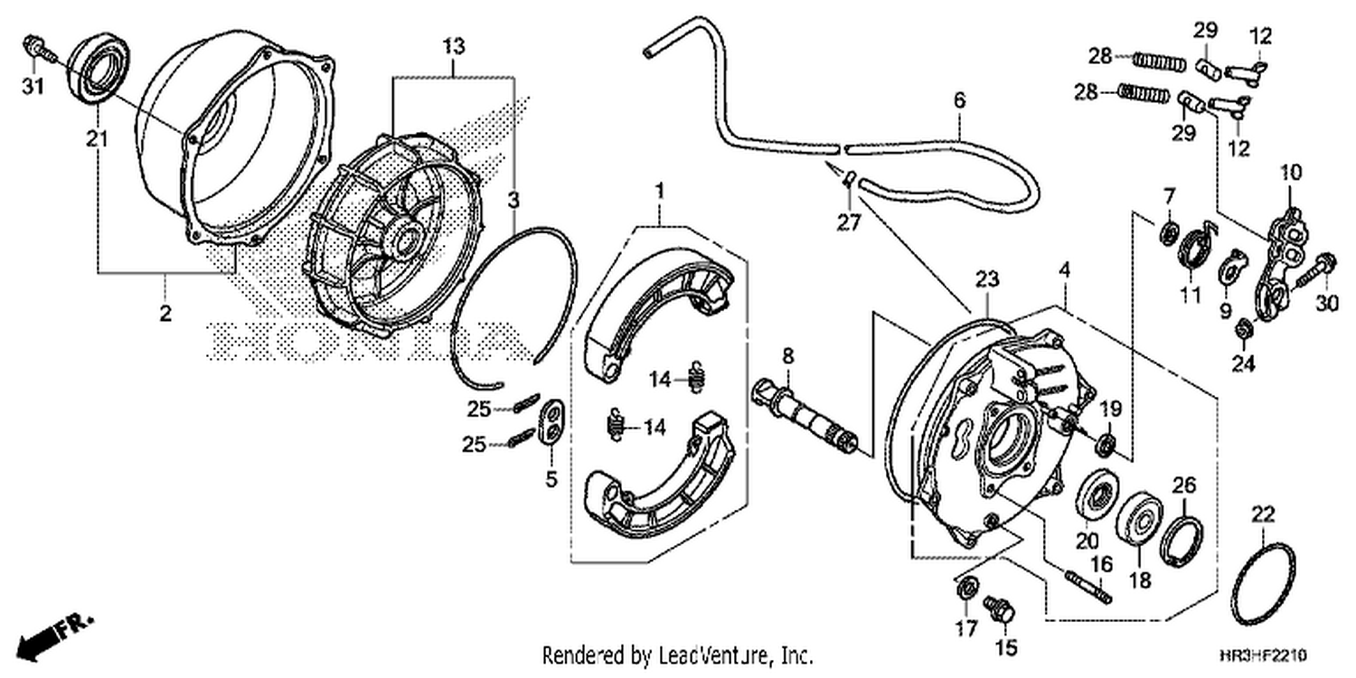  10 REAR BRAKE PANEL