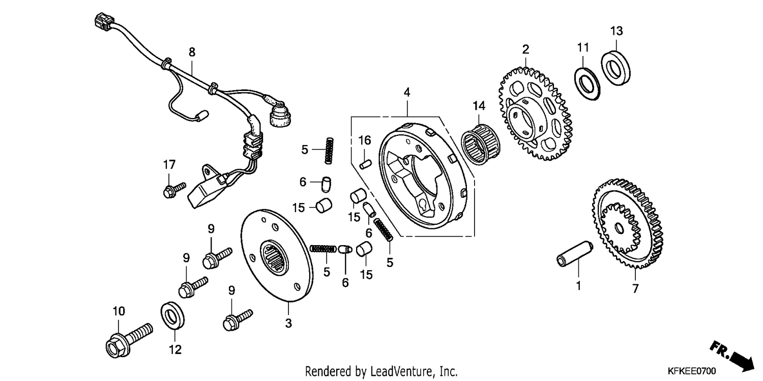 PULSE GENERATOR/STARTING CLUTCH