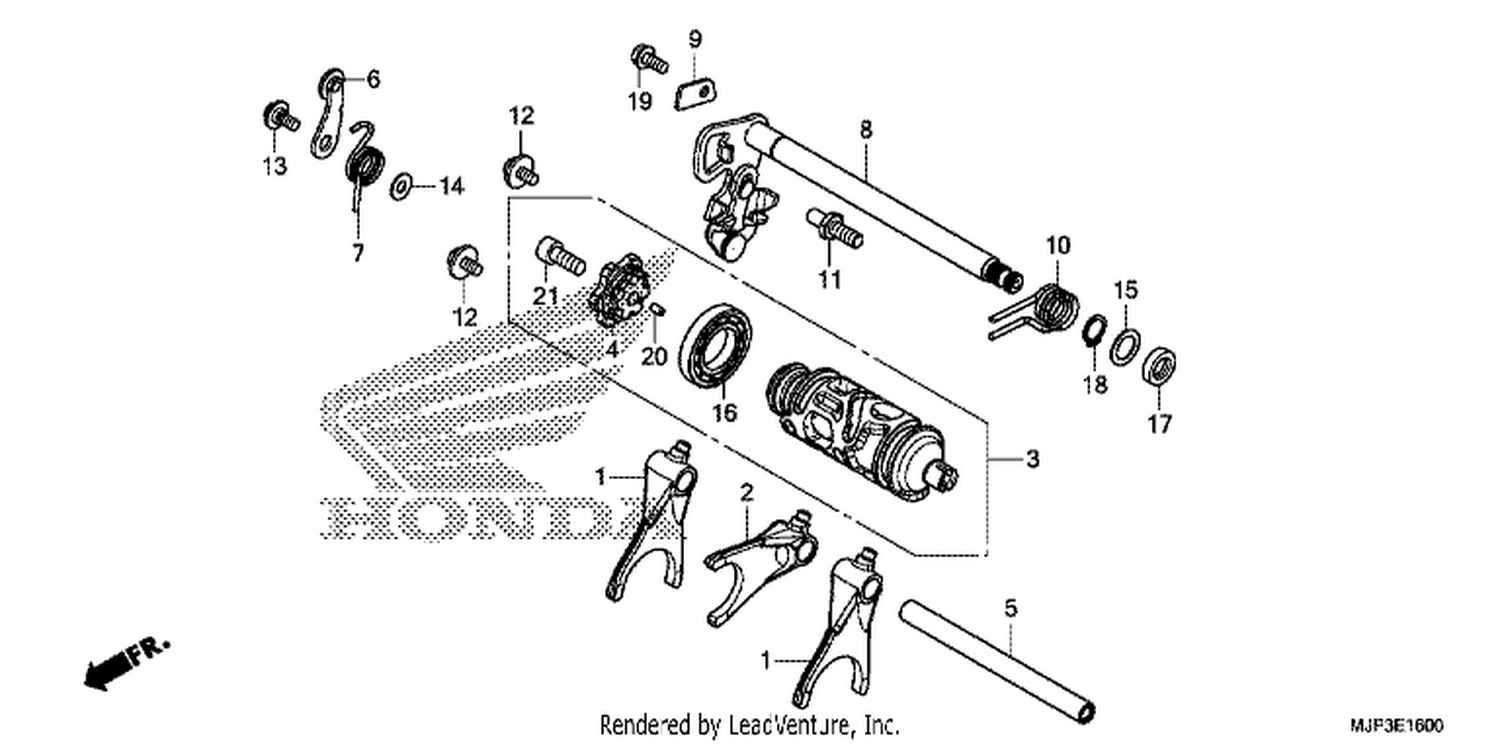  GEARSHIFT DRUM (CRF1000/CRF1000A)