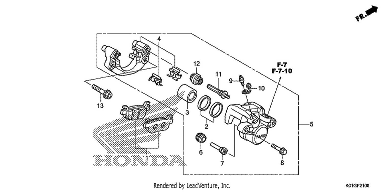  REAR BRAKE CALI PER