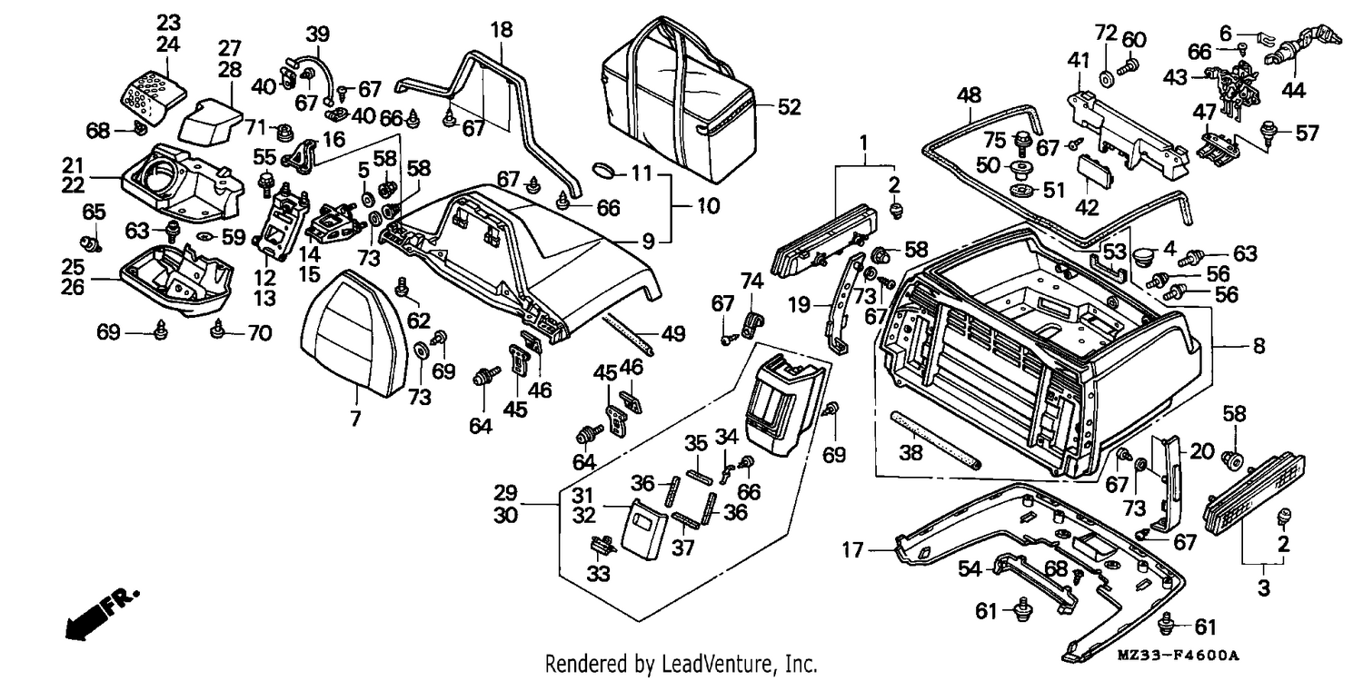 TRUNK BOX  (EXCEPT G)