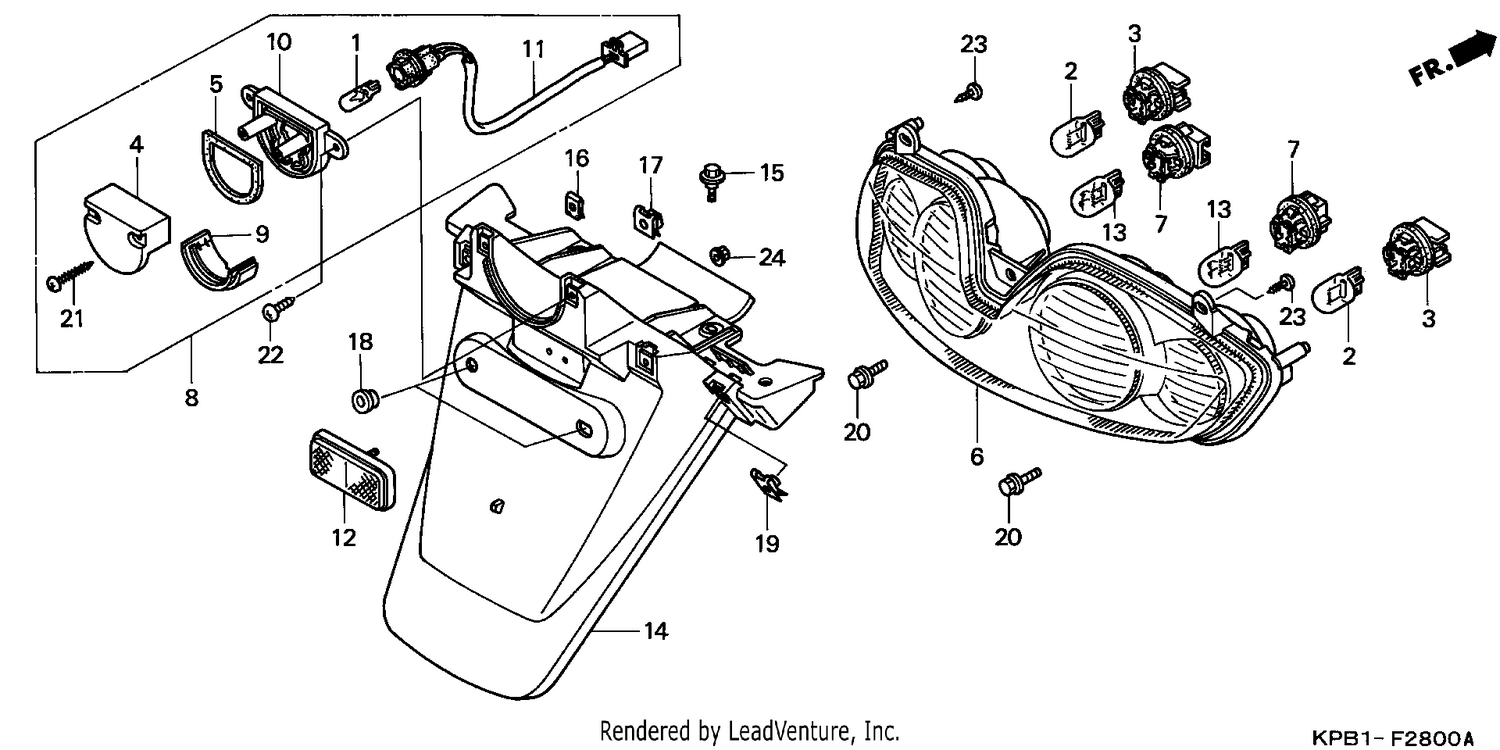 TAILLIGHT/REAR FENDER