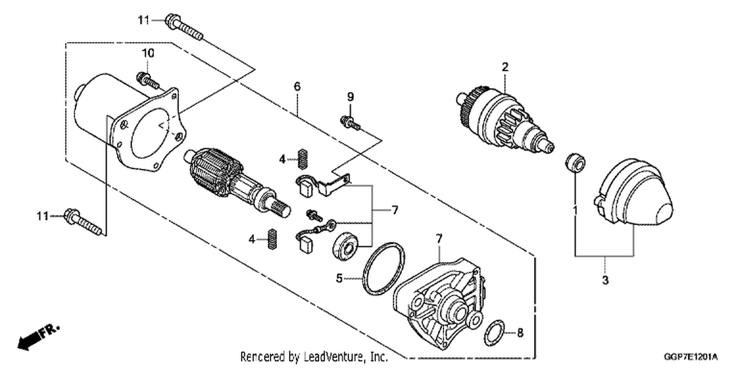  1 STARTING MOTOR (MITSUBA)