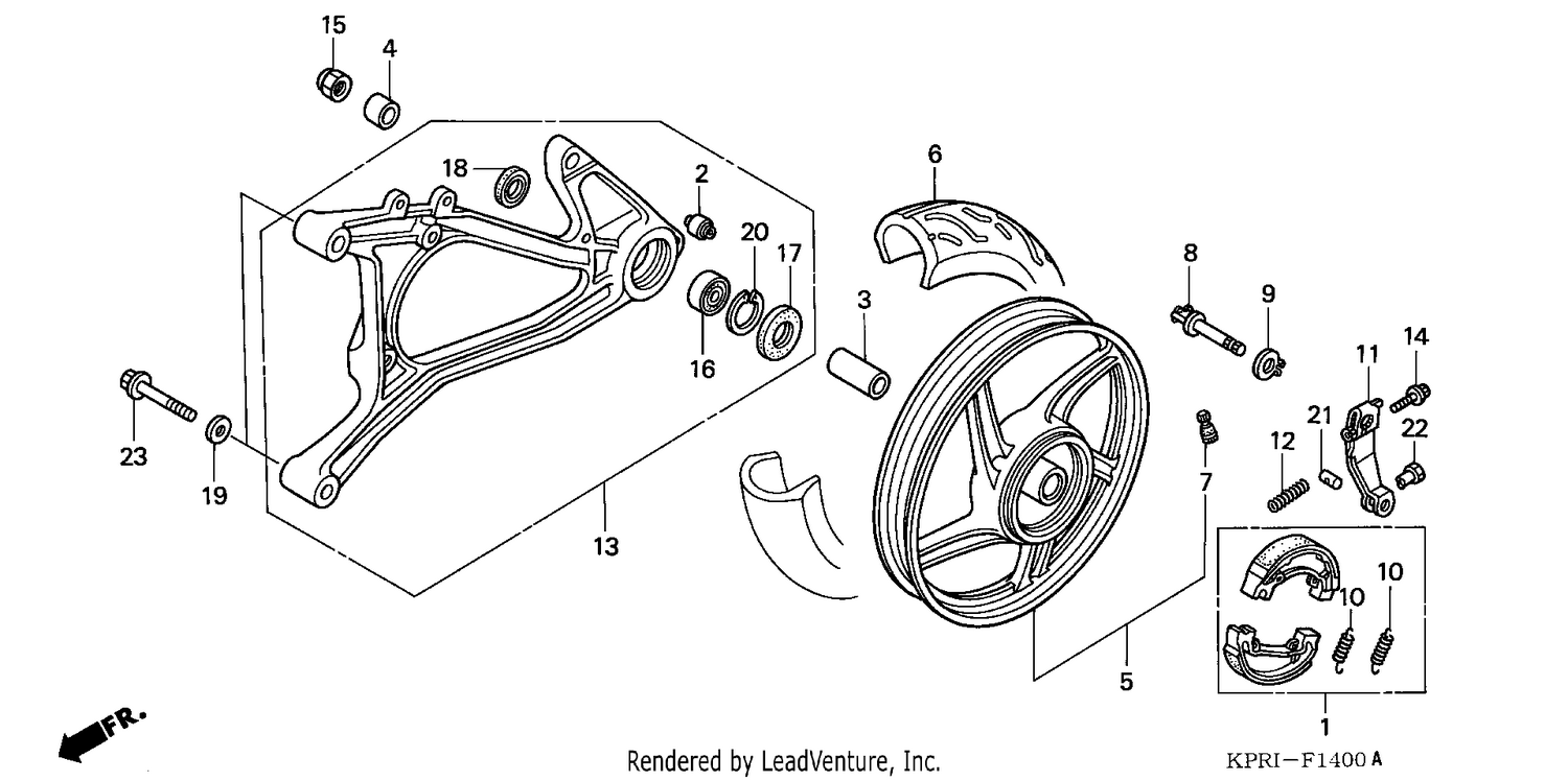 REAR WHEEL/SWINGARM
