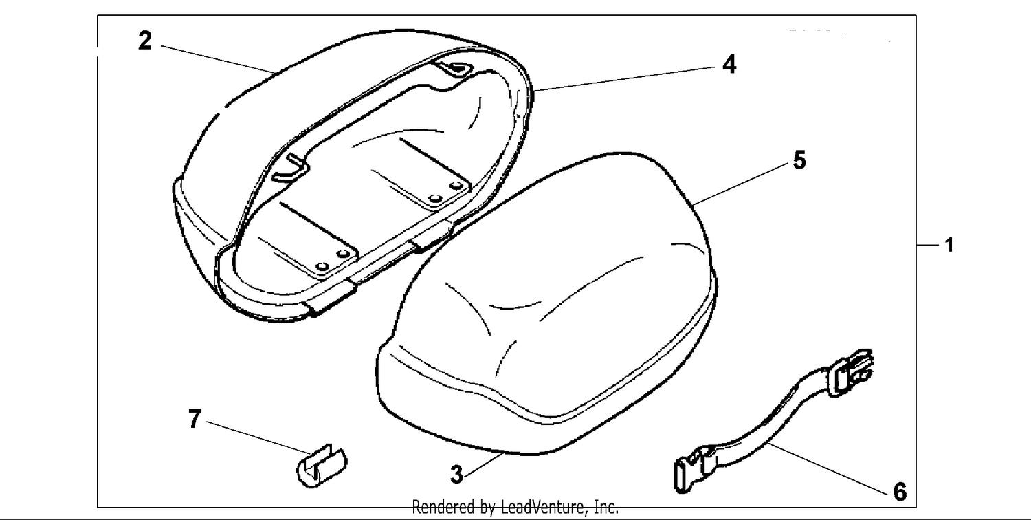 BIG SADDLE BAG LID