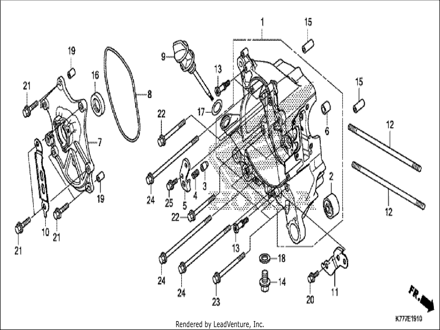  10 RIGHT CRANKCASE