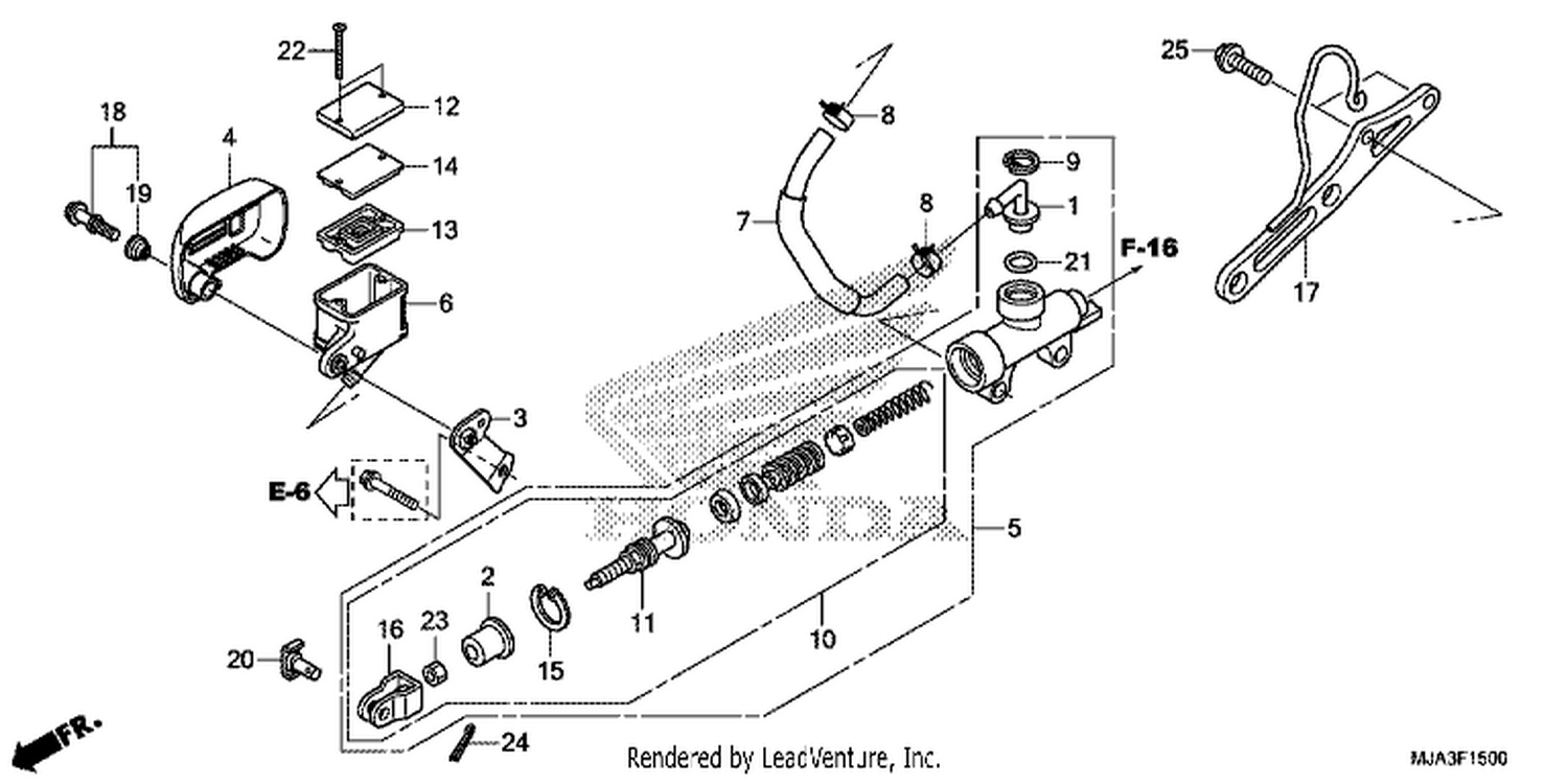  REAR BRAKE MASTER CYLINDER