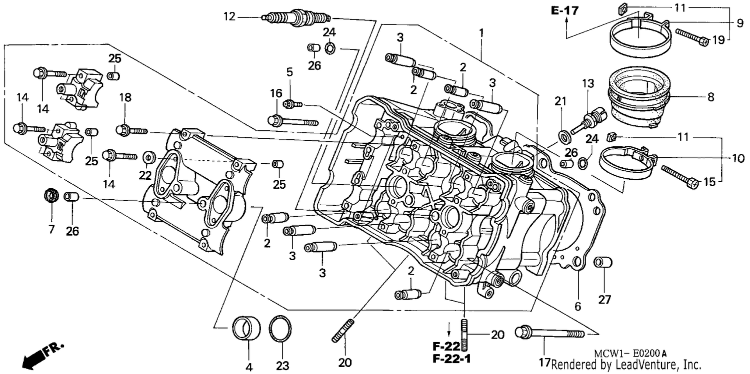 CYLINDER HEAD (FRONT)