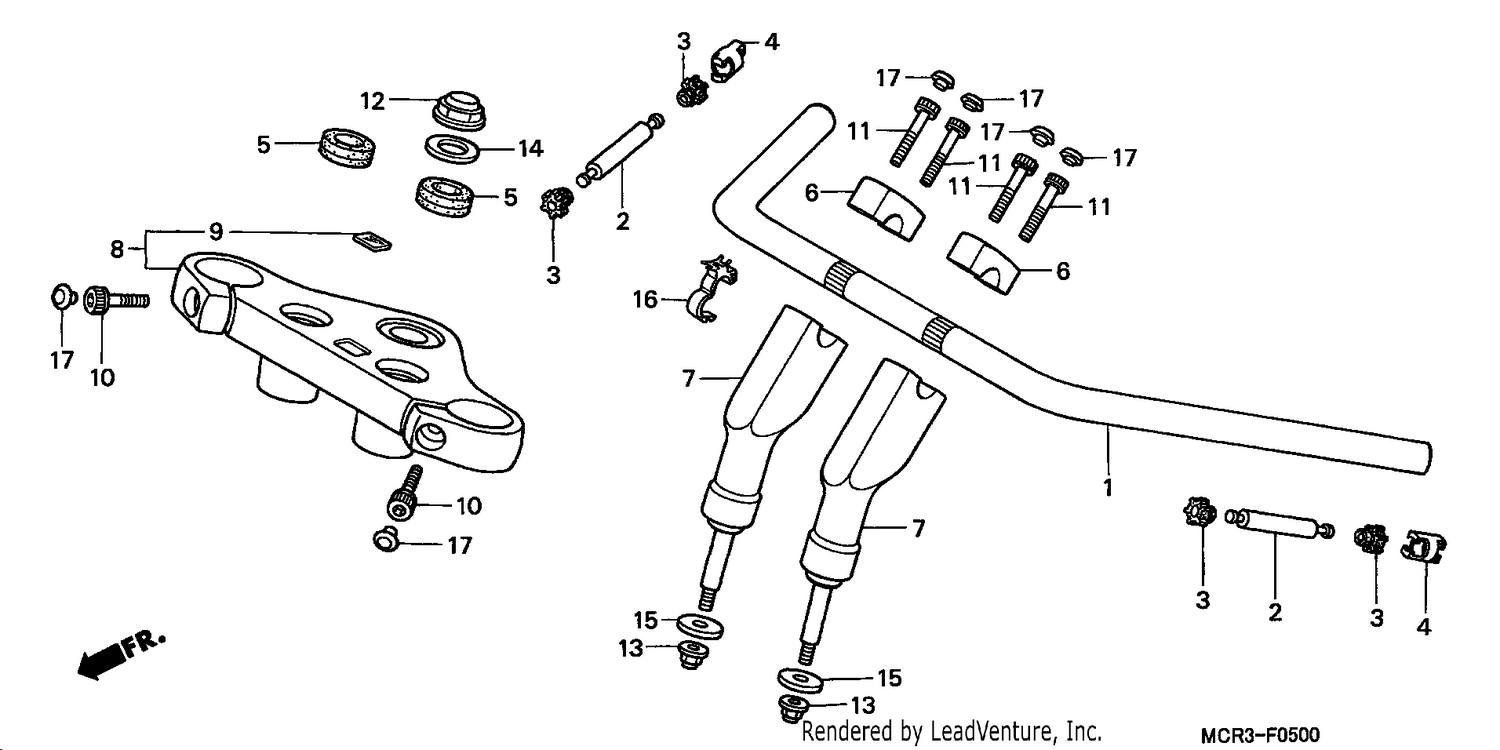 HANDLE PIPE/TOP BRIDGE