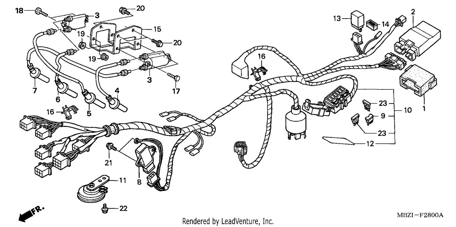 WIRE HARNESS (CB600F2)