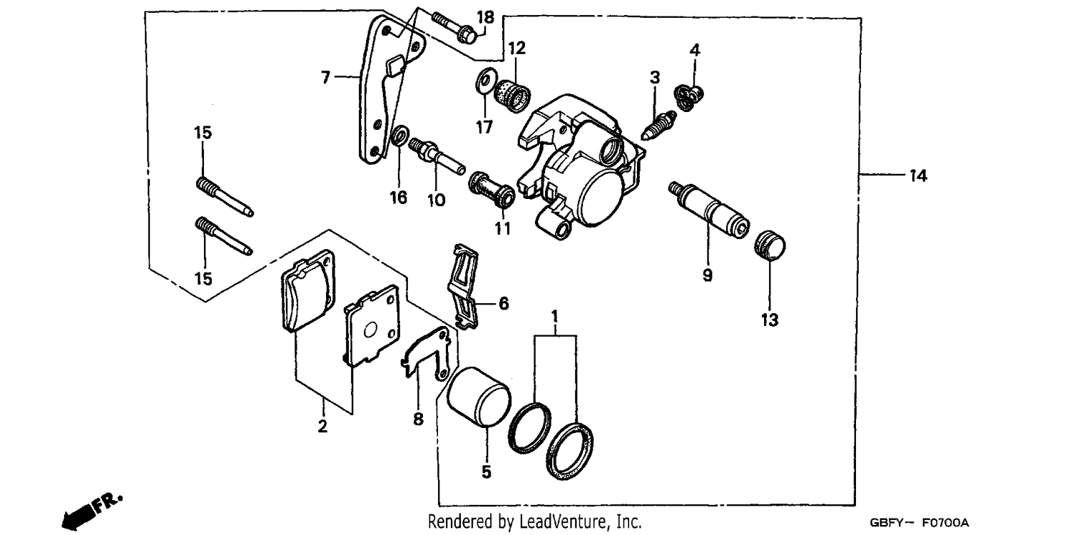 FRONT BRAKE CALIPER