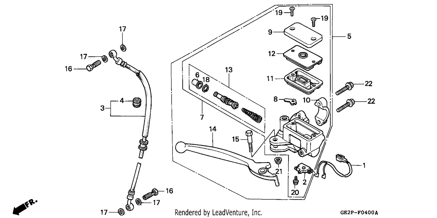 FR. BRAKE MASTER CYLINDER