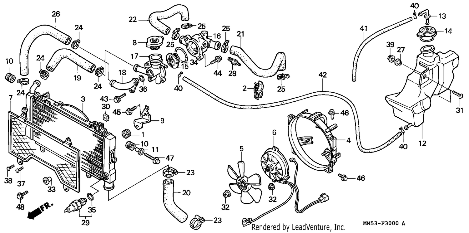 RADIATOR (CBR1000FH/FJ/FM)