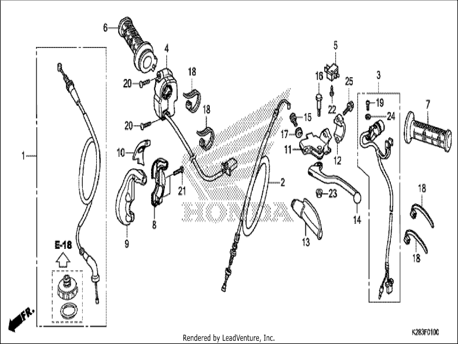  HANDLE LEVER/SWITCH/CABLE